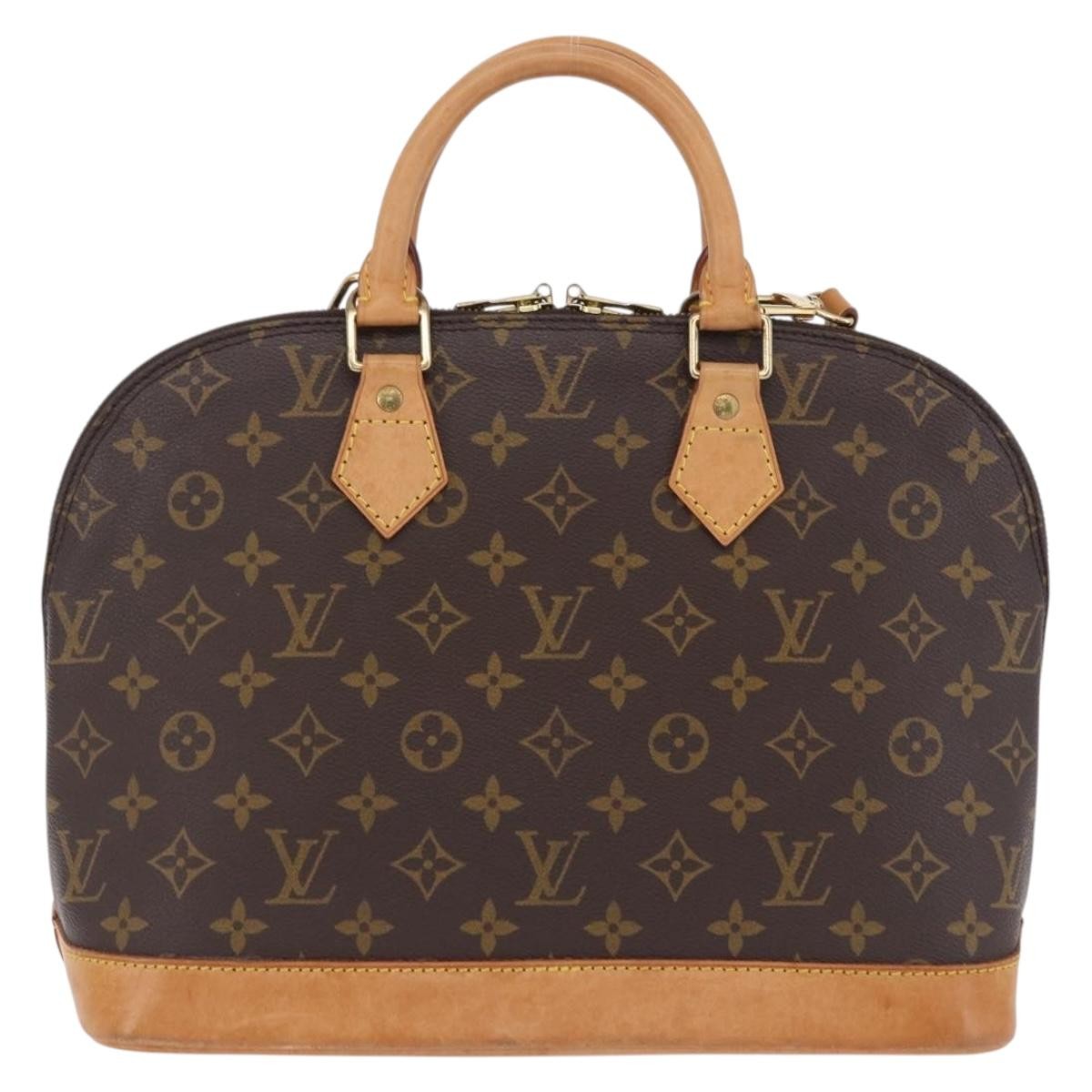 Louis Vuitton Alma Monogram Canvas Brown Canvas Handbag (Pre-Owned)
