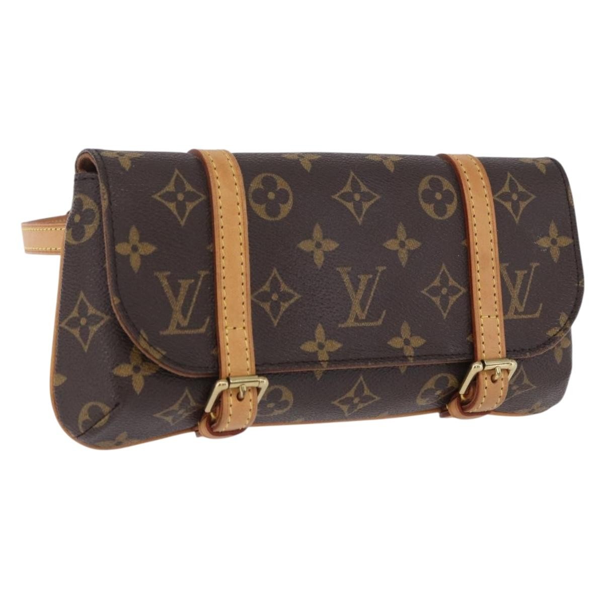 Louis Vuitton Marelle Waist Monogram Canvas Brown Canvas Handbag (Pre-Owned)