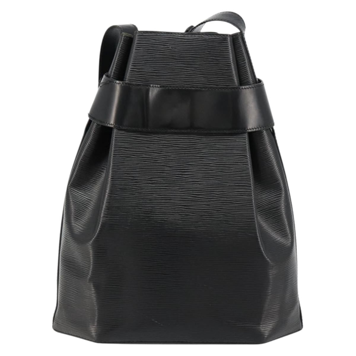 Louis Vuitton Vintage Sac D'epaule Epi Leather Black Leather Handbag (Pre-Owned)