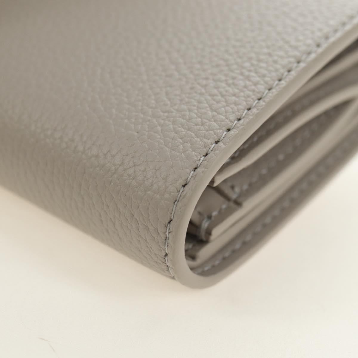 Celine Triomphe Trifold Leather Beige Leather Wallets Accessory (Pre-Owned)