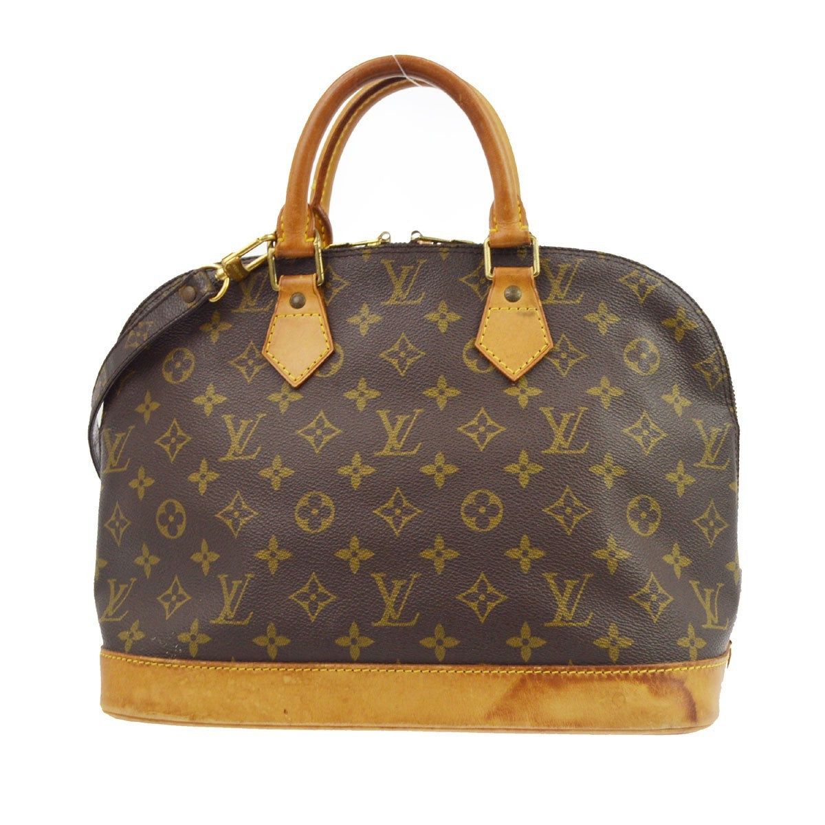 Louis Vuitton Alma Monogram Canvas Brown Canvas Handbag (Pre-Owned)