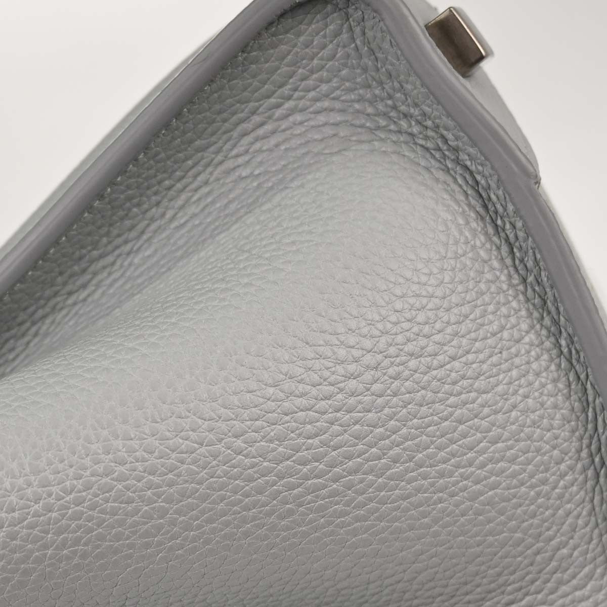 Celine Luggage Grainy Leather Gray Leather Handbag (Pre-Owned)