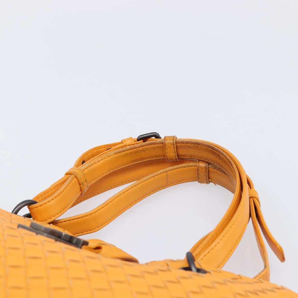 Bottega Veneta Capri Intrecciato Nappa Orange Leather Tote Bag Bag (Pre-Owned)