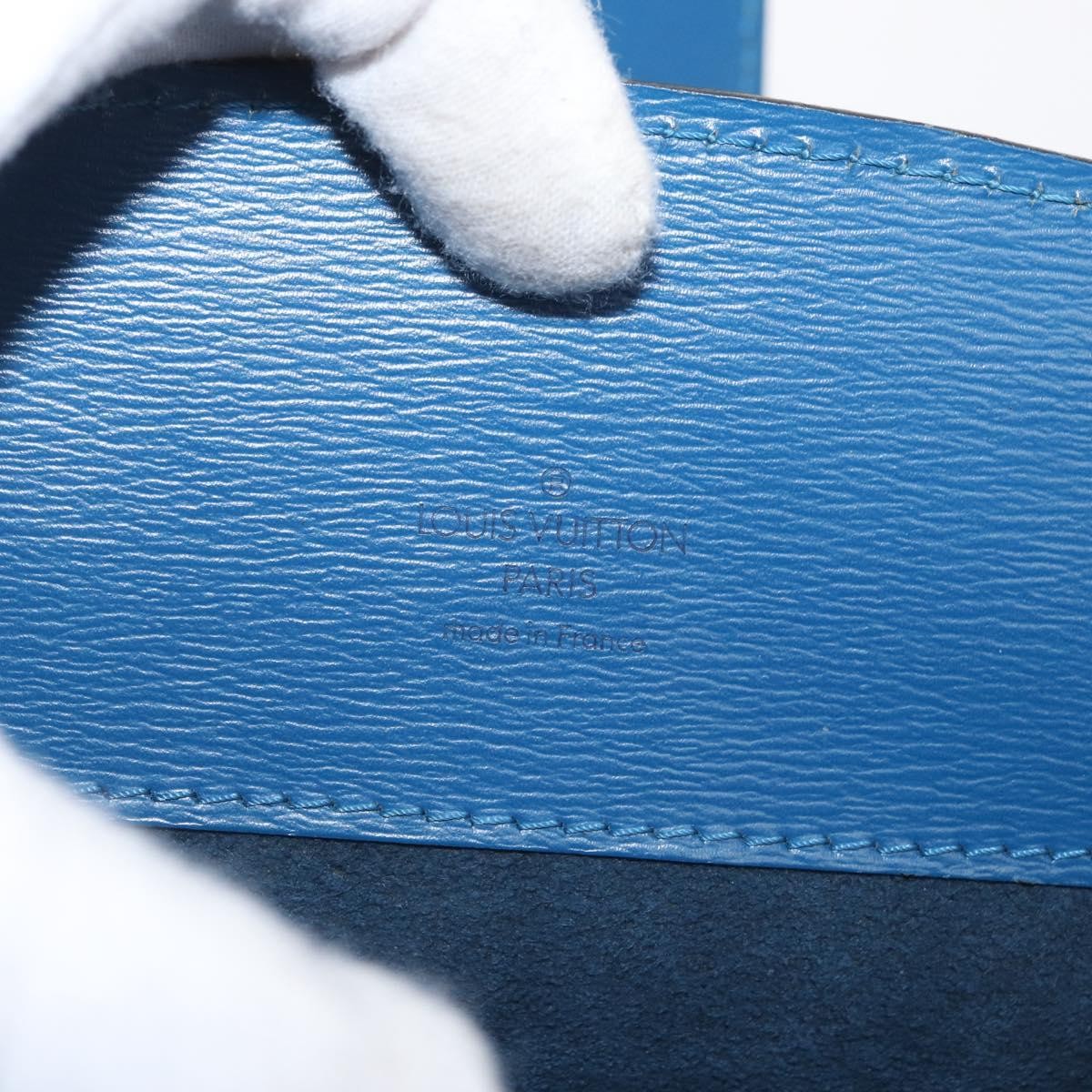 Louis Vuitton Cluny Epi Leather Blue Leather Shoulder Bag Bag (Pre-Owned)