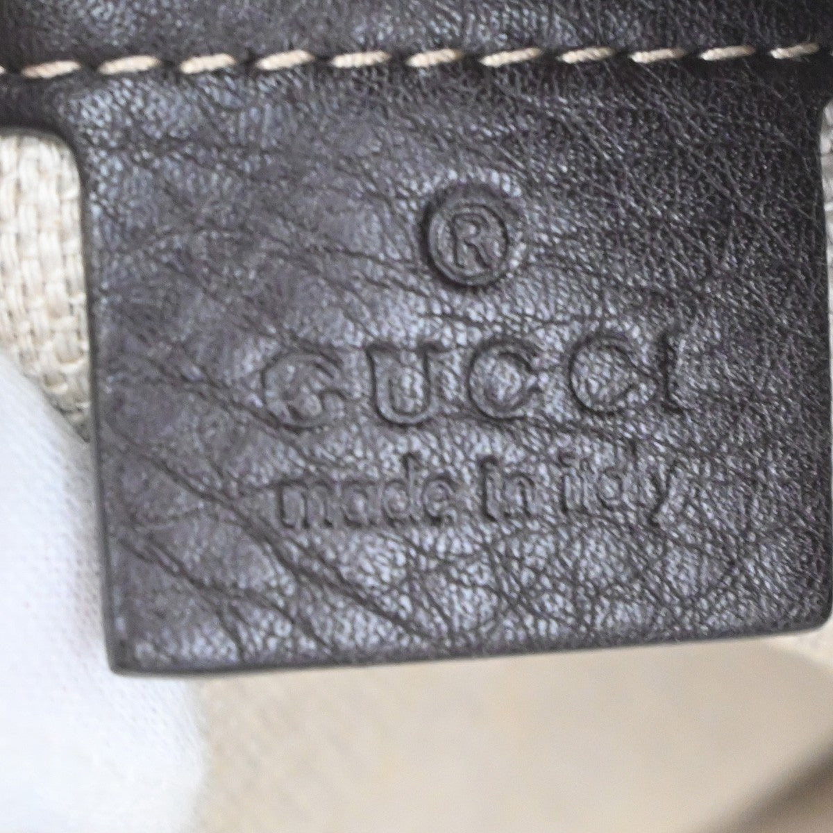 Gucci Icon Bit Gg Canvas Brown Canvas Tote Bag Bag (Pre-Owned)