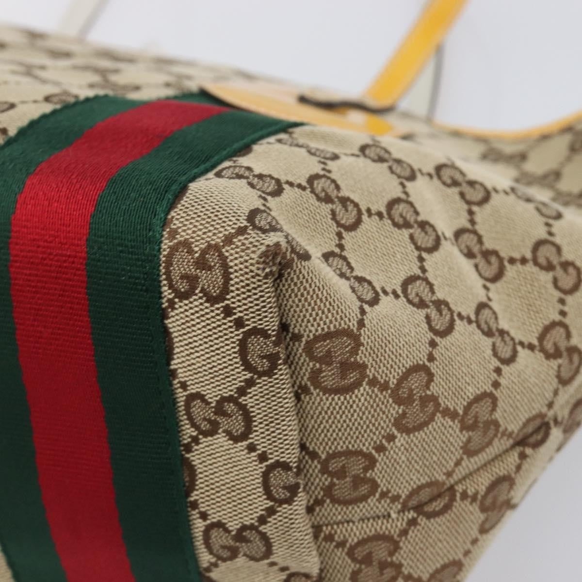 Gucci Jolie Web Gg Canvas Beige Canvas Tote Bag Bag (Pre-Owned)