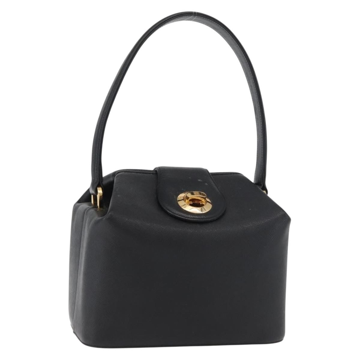 Givenchy Vintage Leather Black Leather Briefcase Bag (Pre-Owned)