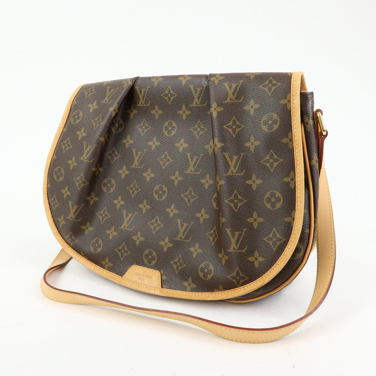 Louis Vuitton Menilmontant Monogram Canvas Brown Canvas Handbag (Pre-Owned)