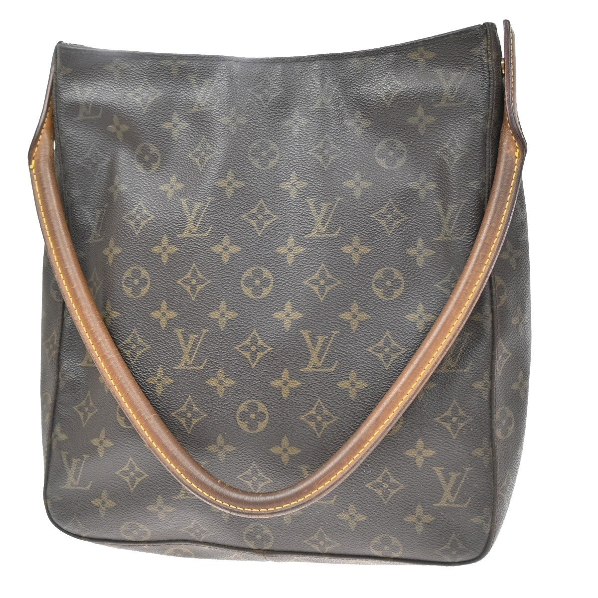 Louis Vuitton Looping Monogram Canvas Brown Canvas Handbag (Pre-Owned)