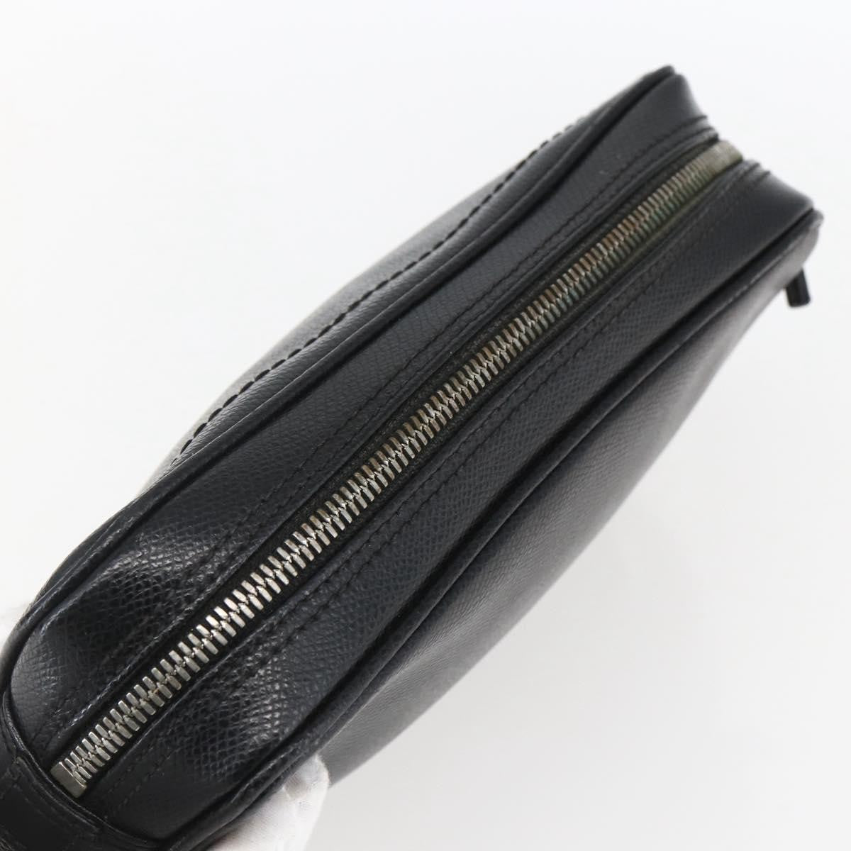 Salvatore Ferragamo Vintage Clutch Leather Black Leather Clutche & Pouche Bag (Pre-Owned)