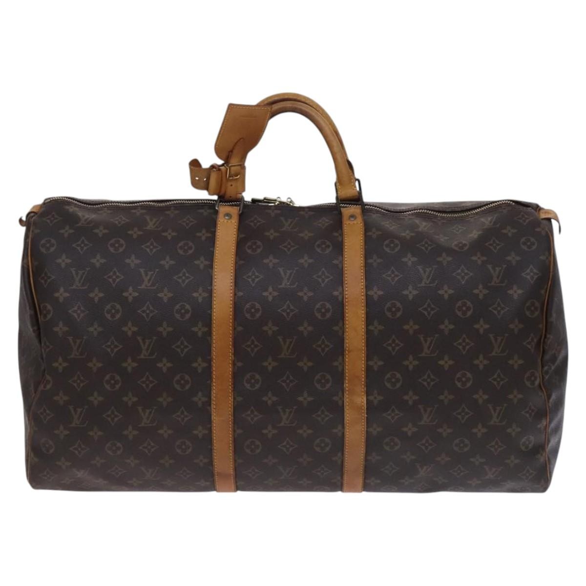 Louis Vuitton Keepall Monogram Canvas Brown Canvas Travel Bag Bag (Pre-Owned)