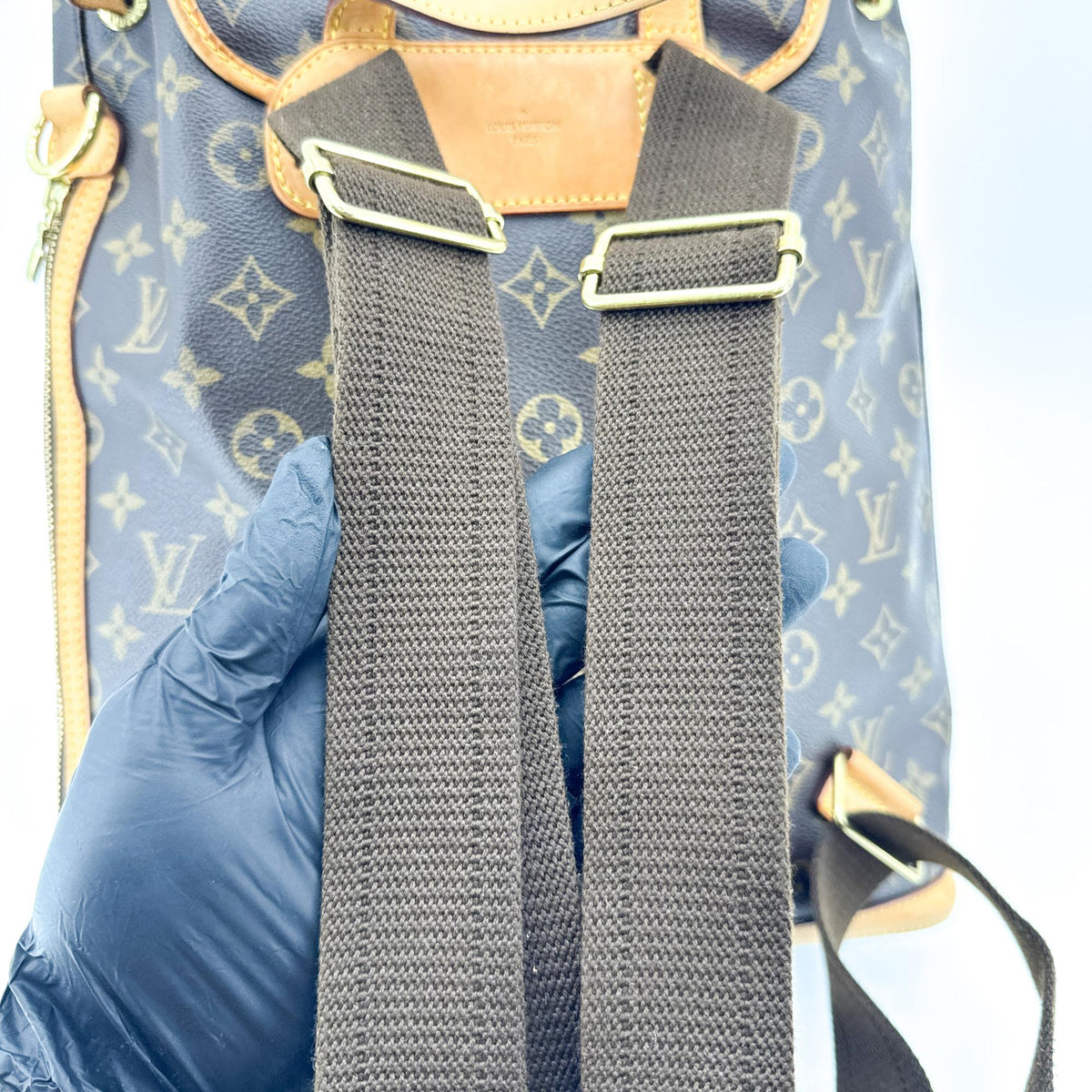 Louis Vuitton Bosphore Monogram Canvas Brown Canvas Backpack Bag (Pre-Owned)