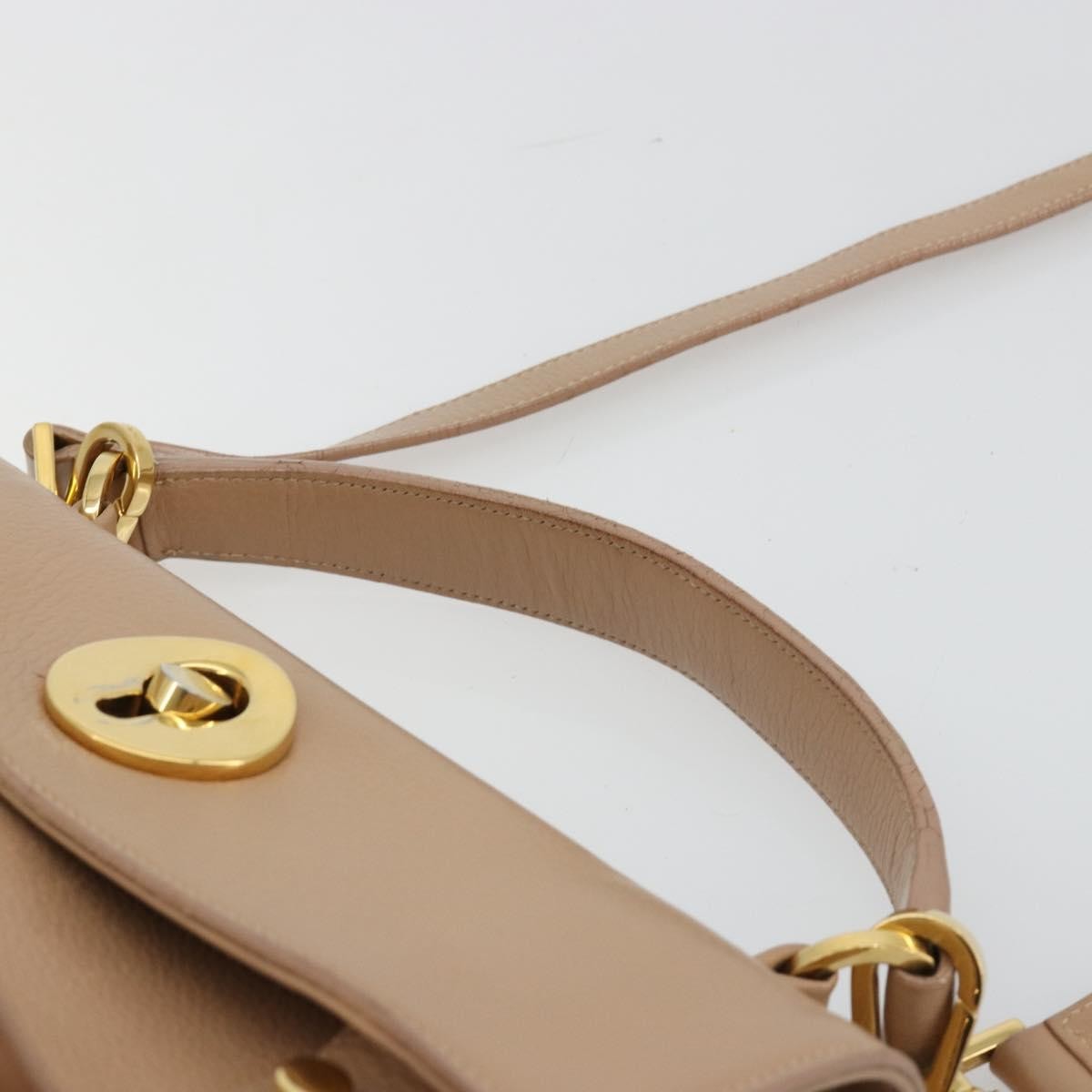 Saint Laurent Muse Two Leather Beige Leather Handbag (Pre-Owned)