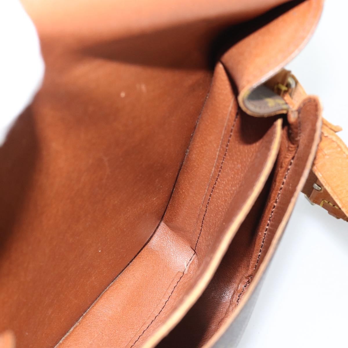Louis Vuitton Cartouchiere Monogram Canvas Brown Canvas Shoulder Bag Bag (Pre-Owned)