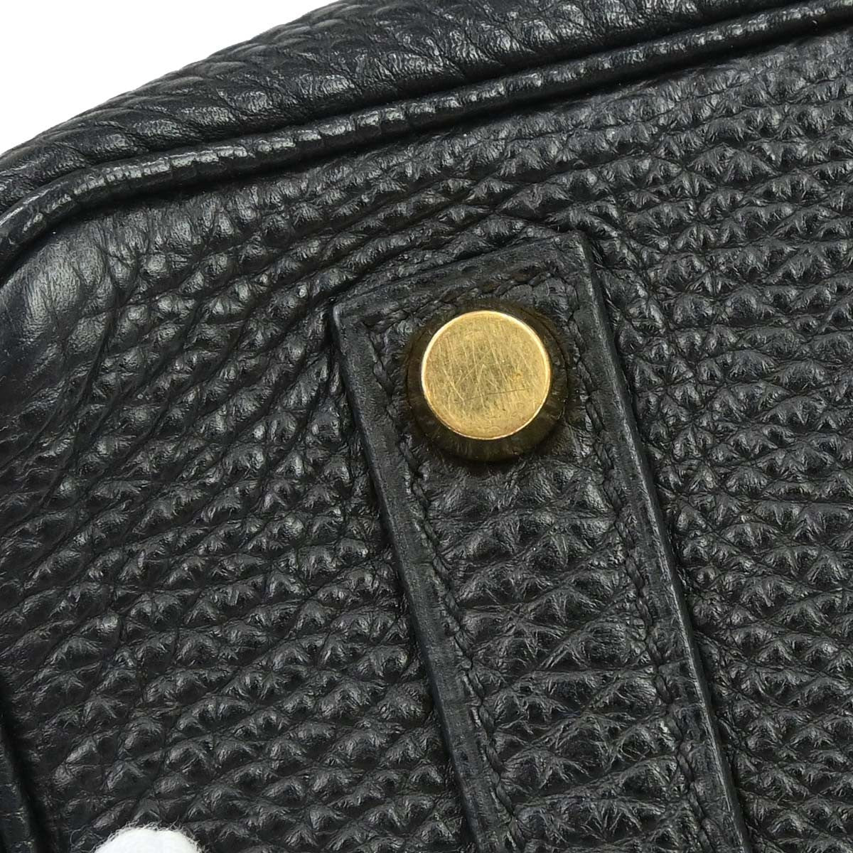 Hermes Birkin Black Togo With Gold Hardware Black Calfskin Handbag (Pre-Owned)