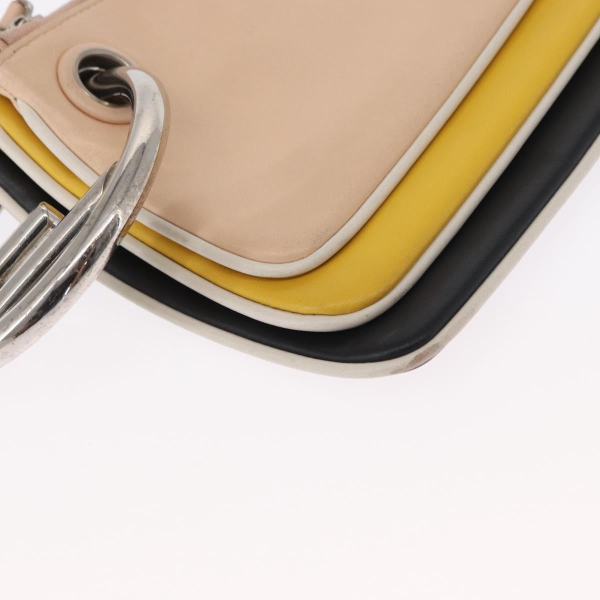 Fendi Triplette Pouch Set Calfskin Multicolour Leather Clutche & Pouche Bag (Pre-Owned)
