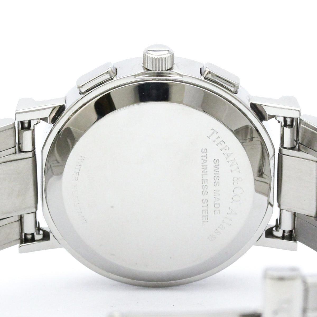 Tiffany & Co. Atlas Date Chronograph Quartz Stainless Steel Watch (Pre-Owned)