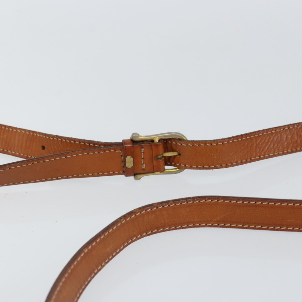 Celine Vintage Macadam Canvas And Leather Brown Canvas Shoulder Bag Bag (Pre-Owned)