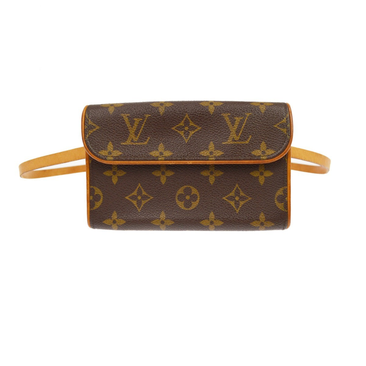 Louis Vuitton Florentine Pochette Damier Brown Canvas Clutche & Pouche Bag (Pre-Owned)