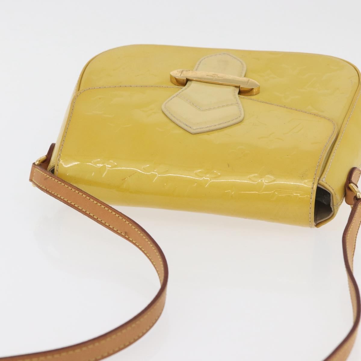Louis Vuitton Bellflower Monogram Vernis Yellow Patent_Leather Shoulder Bag Bag (Pre-Owned)