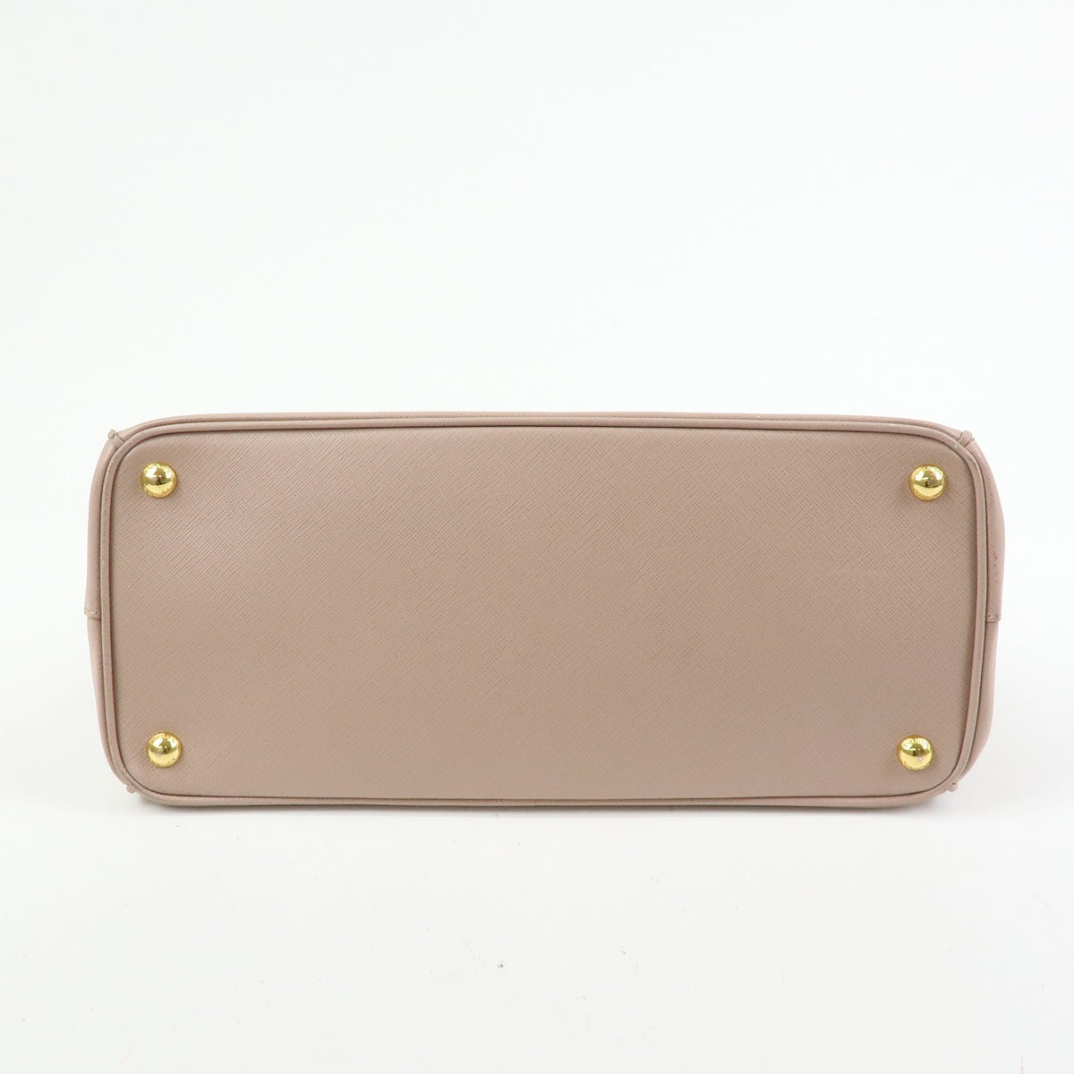Prada Galliera Saffiano Leather With Applique Pink Leather Handbag (Pre-Owned)