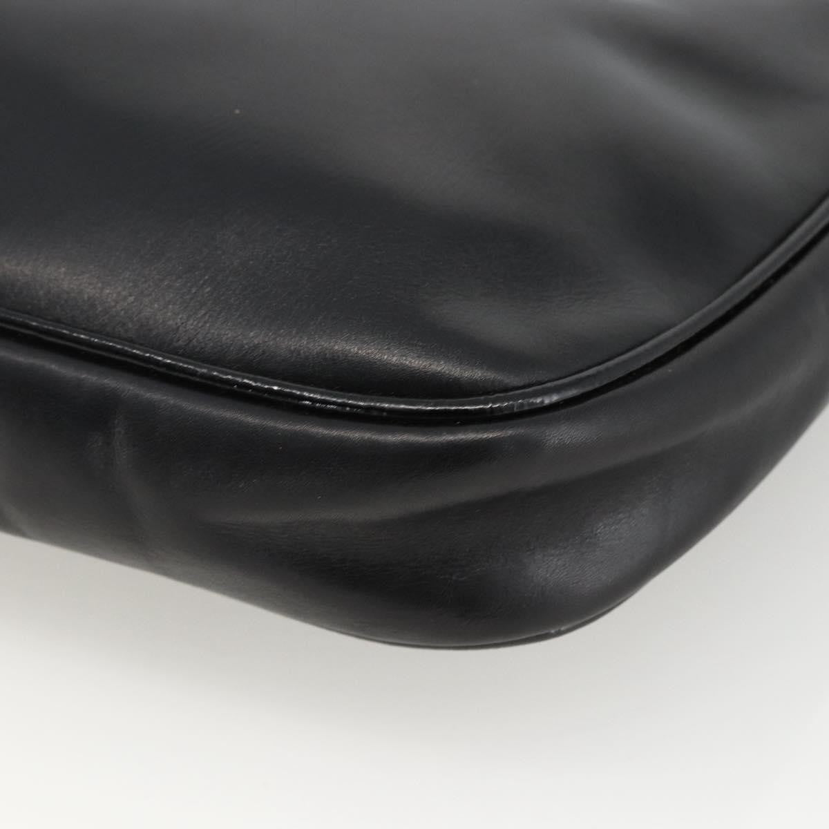 Salvatore Ferragamo Flap Shoulder Patent Leather Black Patent_Leather Shoulder Bag Bag (Pre-Owned)