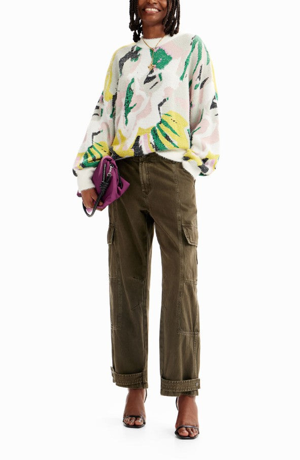 Desigual Oversized Arty Sweater
