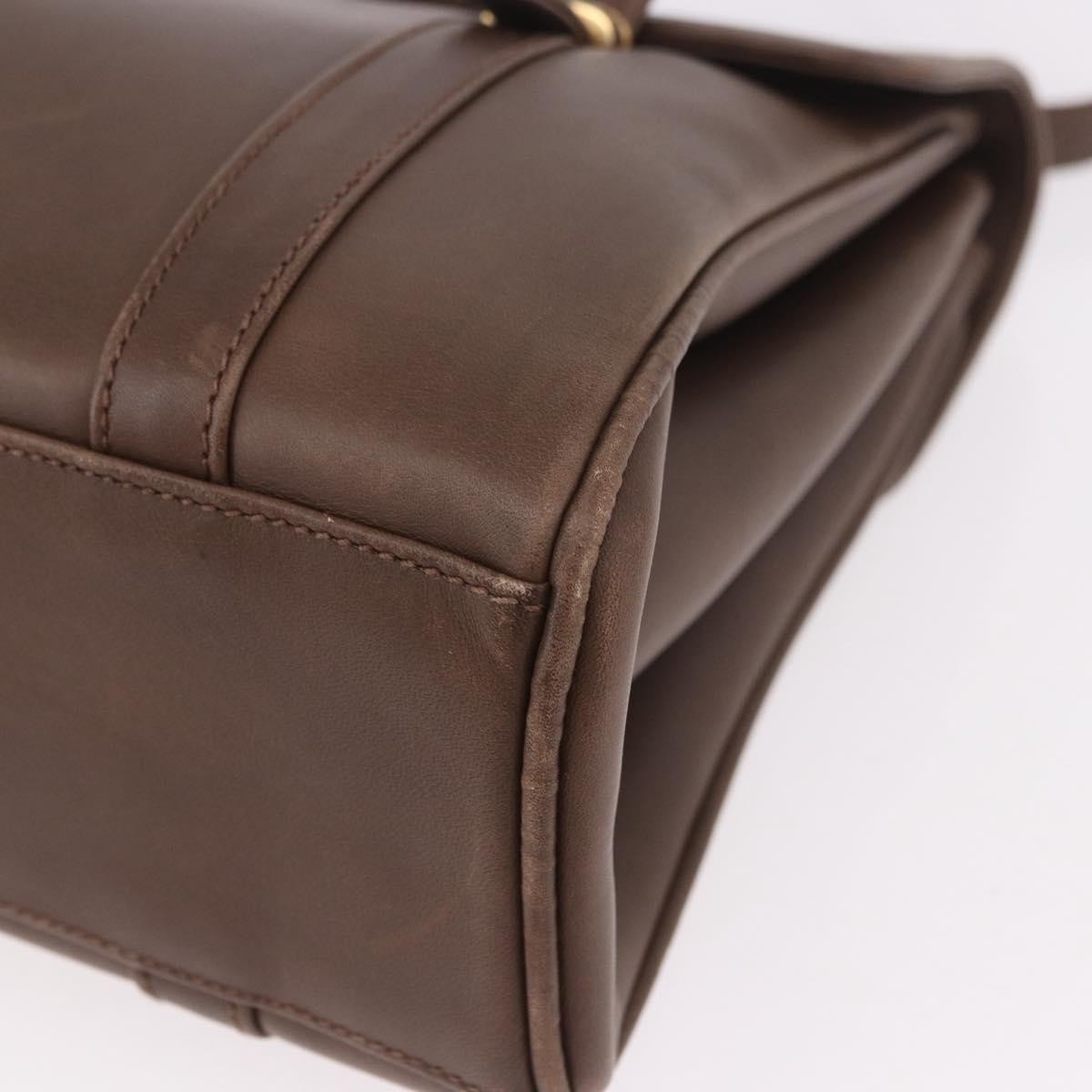 Gucci Vintage Leather Brown Leather Tote Bag Bag (Pre-Owned)