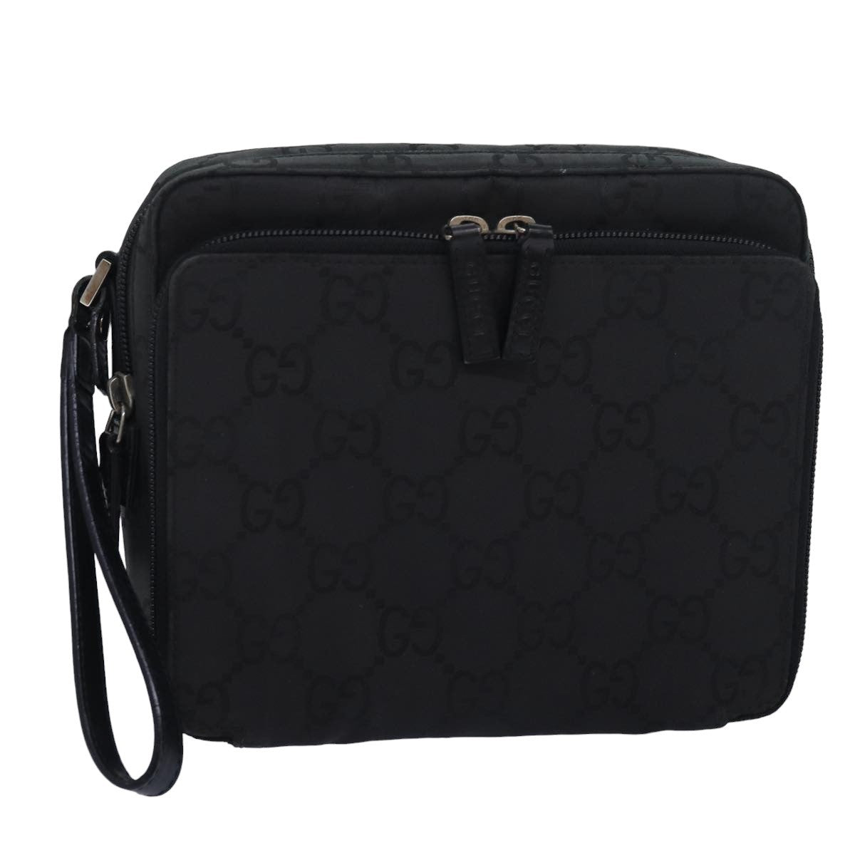 Gucci Vintage Clutch Canvas Black Canvas Clutche & Pouche Bag (Pre-Owned)