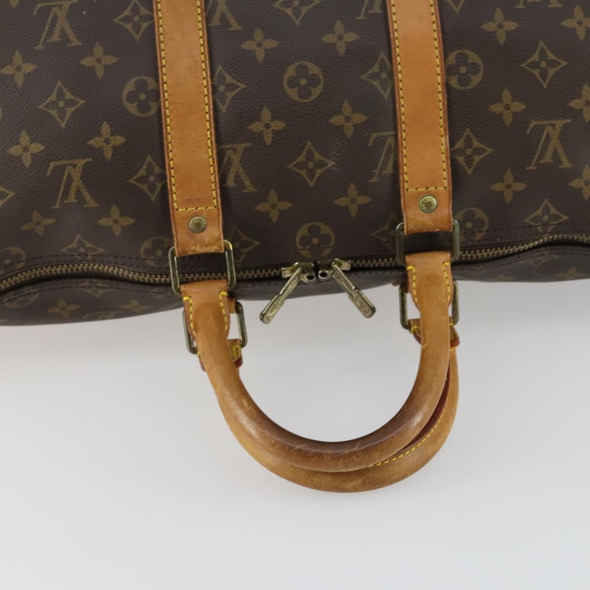 Louis Vuitton Keepall Monogram Canvas Brown Canvas Travel Bag Bag (Pre-Owned)