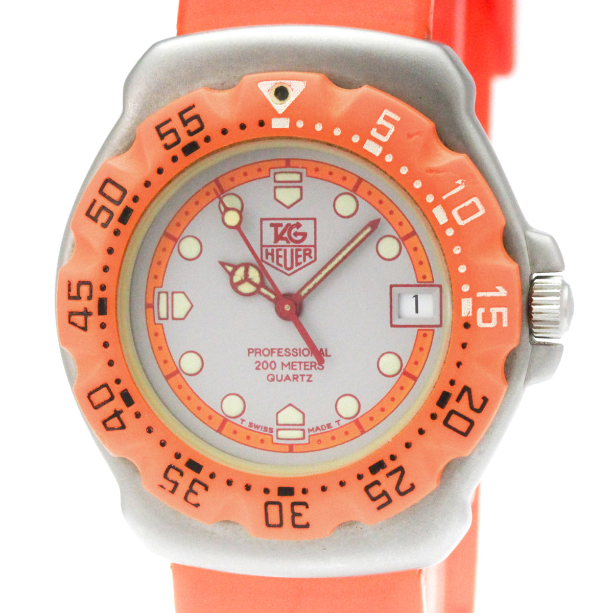 Tag Heuer Formula 1 Lady Stainless Steel And Rubber Watch (Pre-Owned)
