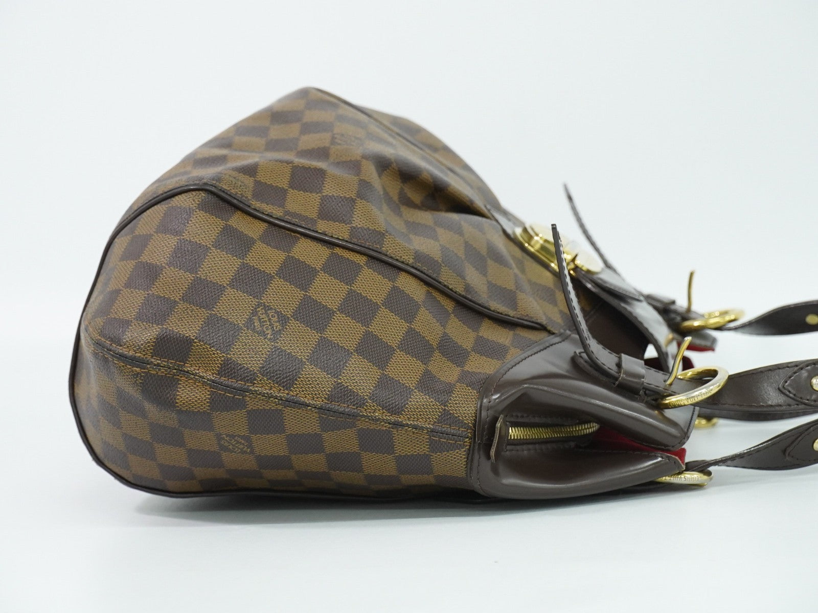 Louis Vuitton Sistina Damier Ebene Brown Canvas Shoulder Bag Bag (Pre-Owned)