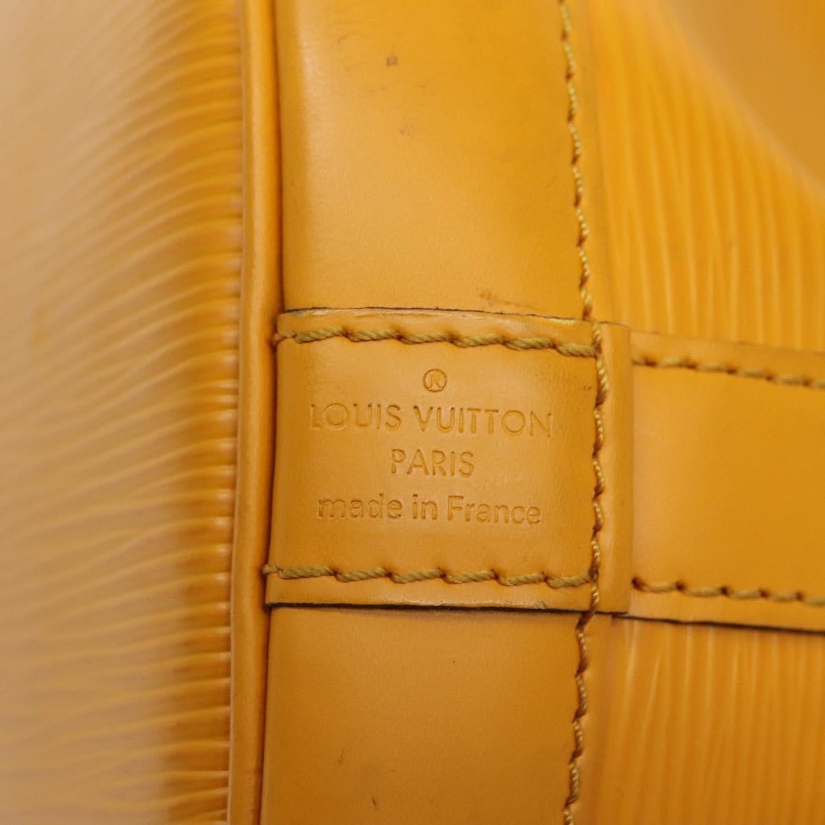 Louis Vuitton Petit Noe Nm Epi Leather Yellow Leather Shoulder Bag Bag (Pre-Owned)