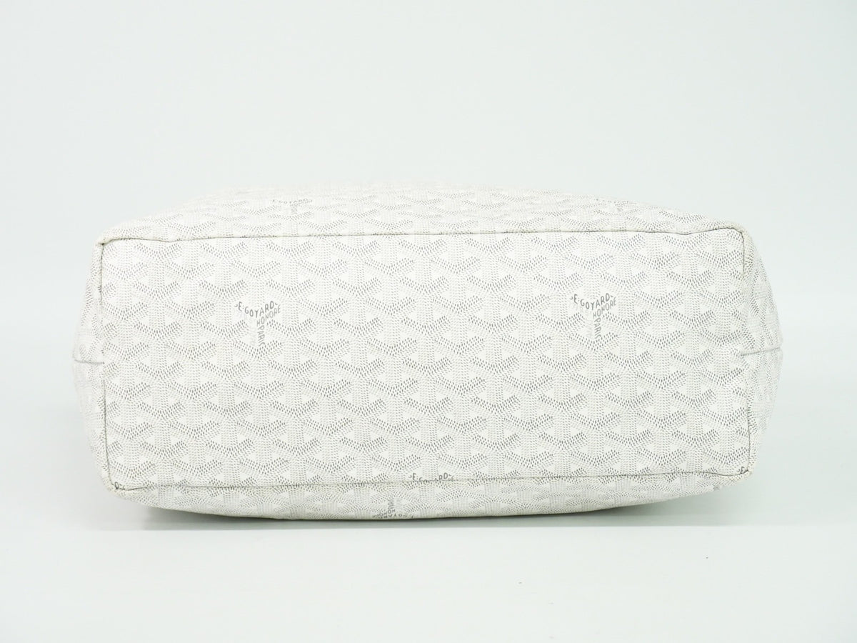 Goyard Artois Coated Canvas White Canvas Tote Bag Bag (Pre-Owned)