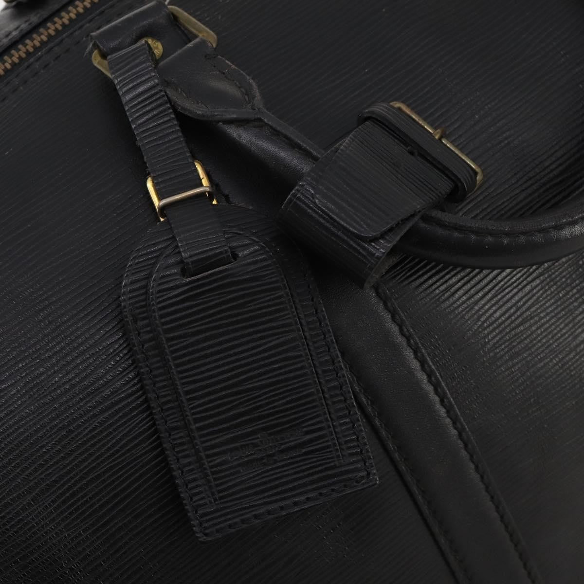 Louis Vuitton Keepall Epi Black Leather Travel Bag Bag (Pre-Owned)