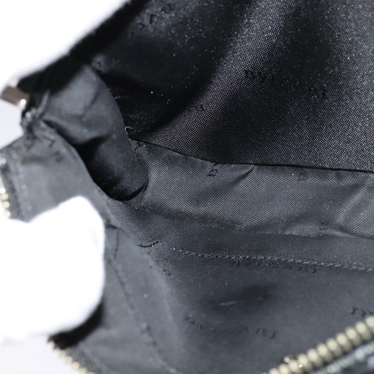 Bvlgari Logomania Canvas Black Canvas Shoulder Bag Bag (Pre-Owned)
