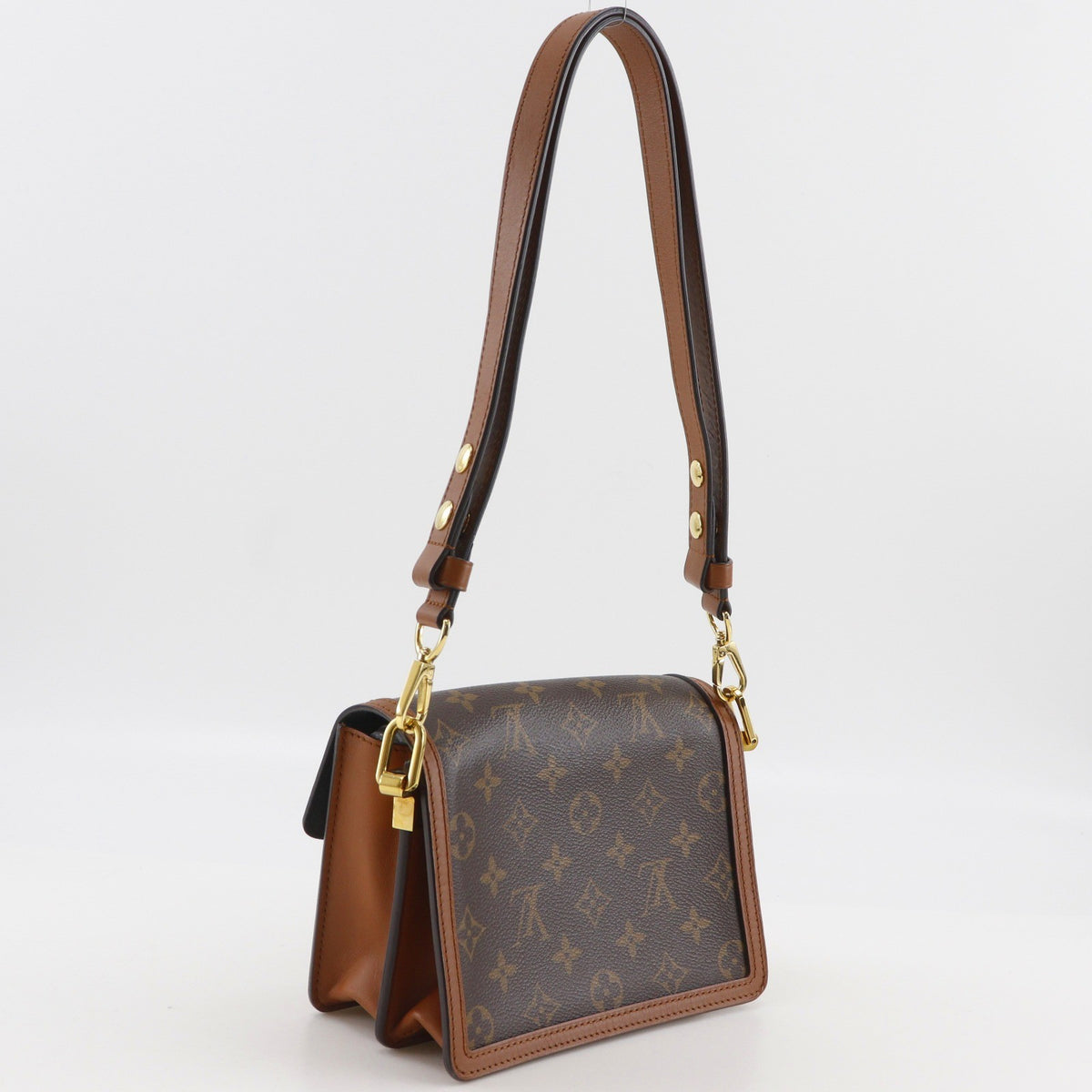 Louis Vuitton Dauphine Reverse Monogram Canvas Brown Canvas Shoulder Bag Bag (Pre-Owned)