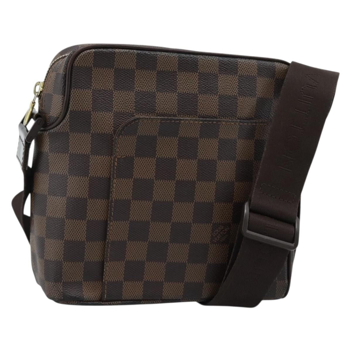 Louis Vuitton Olav Damier Ebene Brown Canvas Shoulder Bag Bag (Pre-Owned)