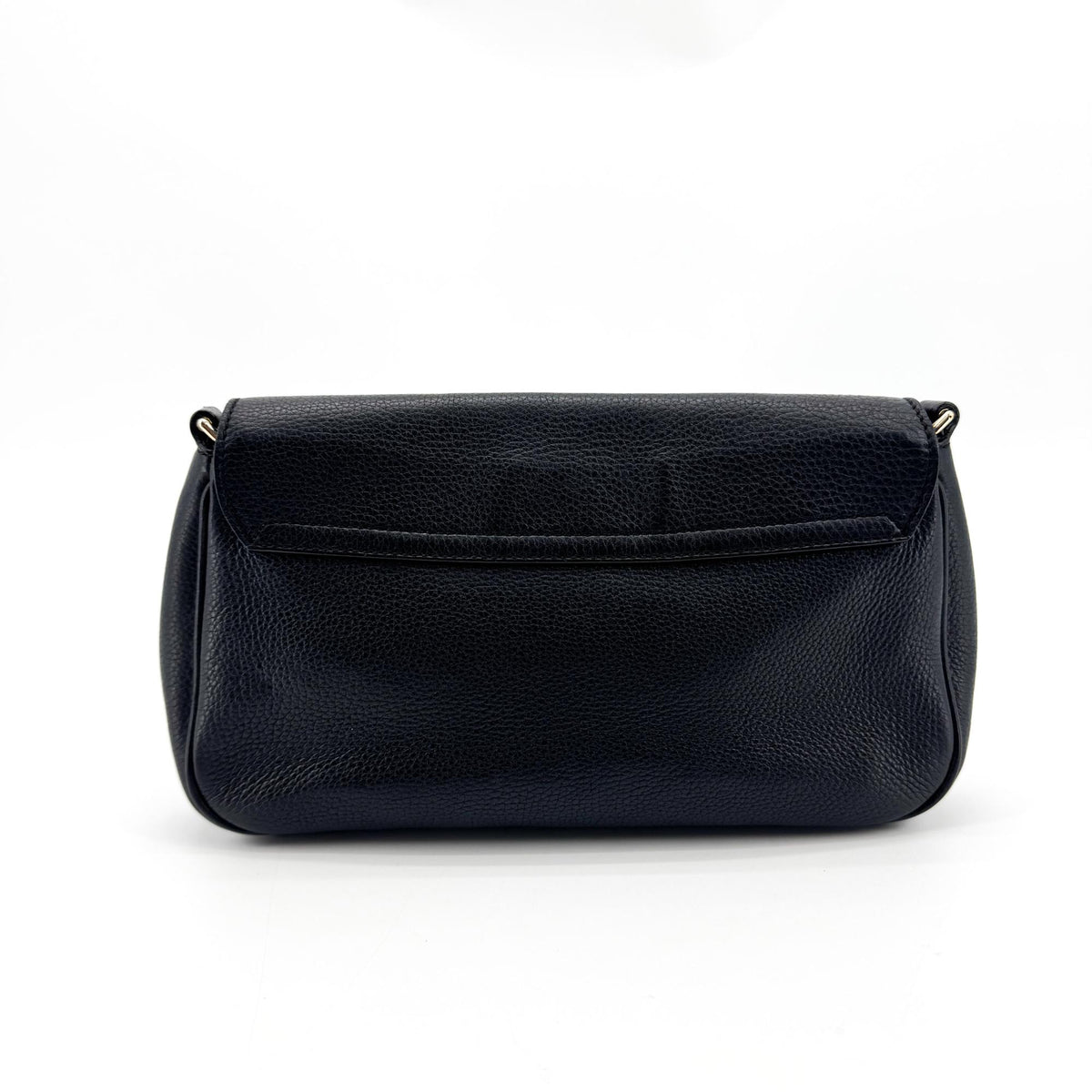 Gucci Soho Chain Leather Black Leather Crossbody Bag Bag (Pre-Owned)