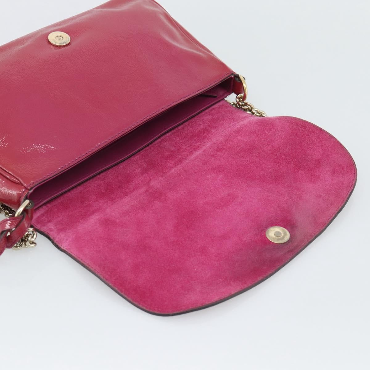 Gucci Soho Chain Patent Pink Patent_Leather Shoulder Bag Bag (Pre-Owned)