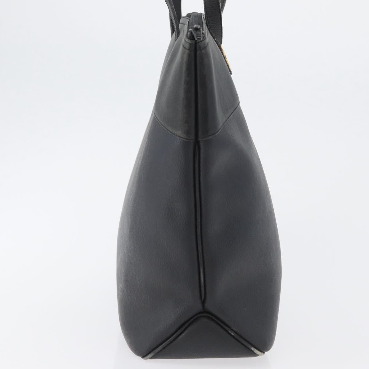 Christian Dior Vintage Honeycomb Canvas Black Pvc Shoulder Bag Bag (Pre-Owned)