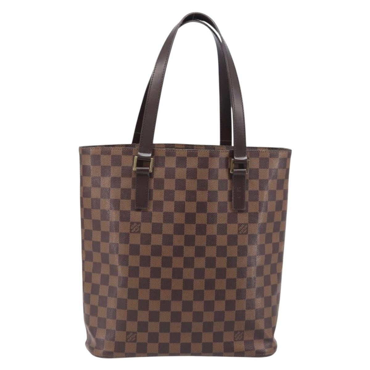 Louis Vuitton Vavin Damier With Leather Brown Canvas Handbag (Pre-Owned)