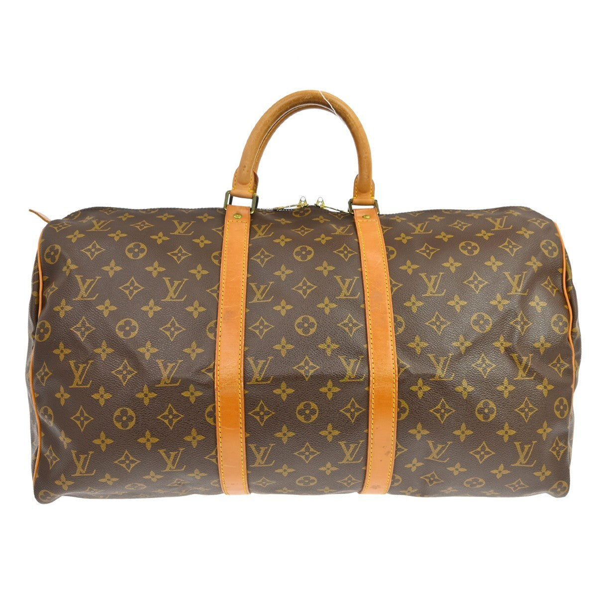 Louis Vuitton Keepall Monogram Brown Canvas Travel Bag Bag (Pre-Owned)