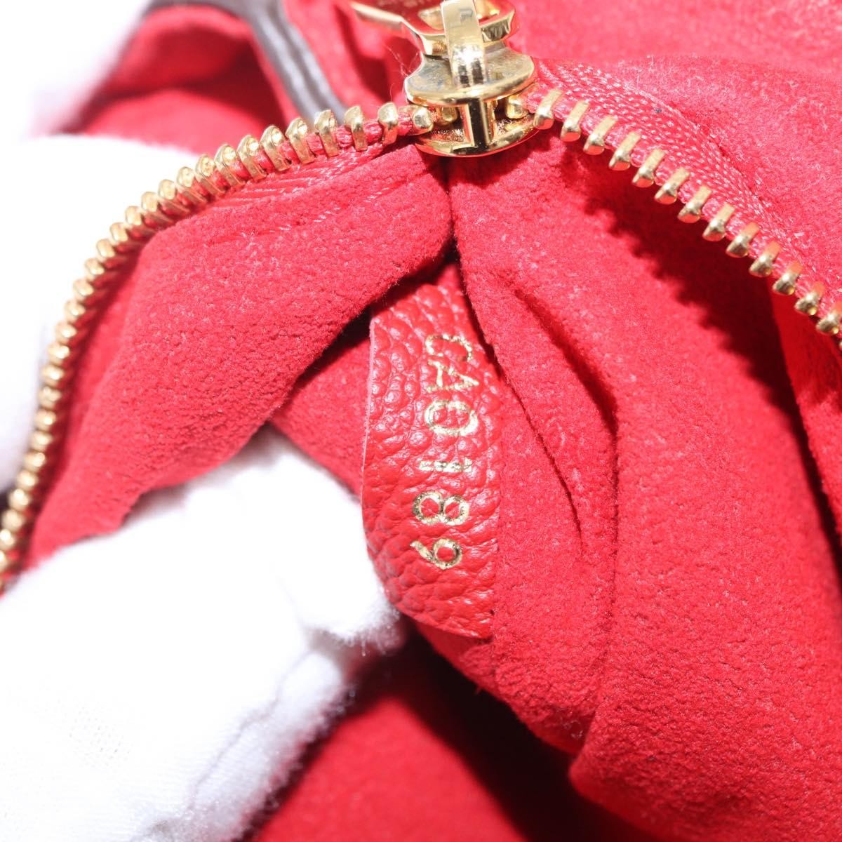 Louis Vuitton Saint Placide Monogram Canvas And Leather Brown Canvas Handbag (Pre-Owned)