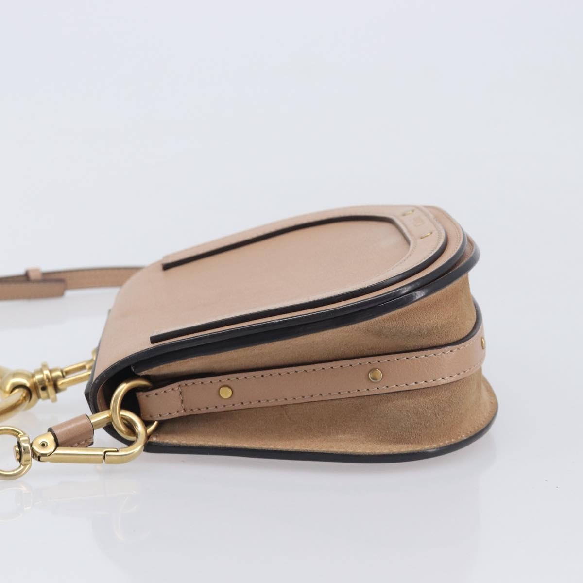Chloe Nile Leather Pink Leather Crossbody Bag Bag (Pre-Owned)