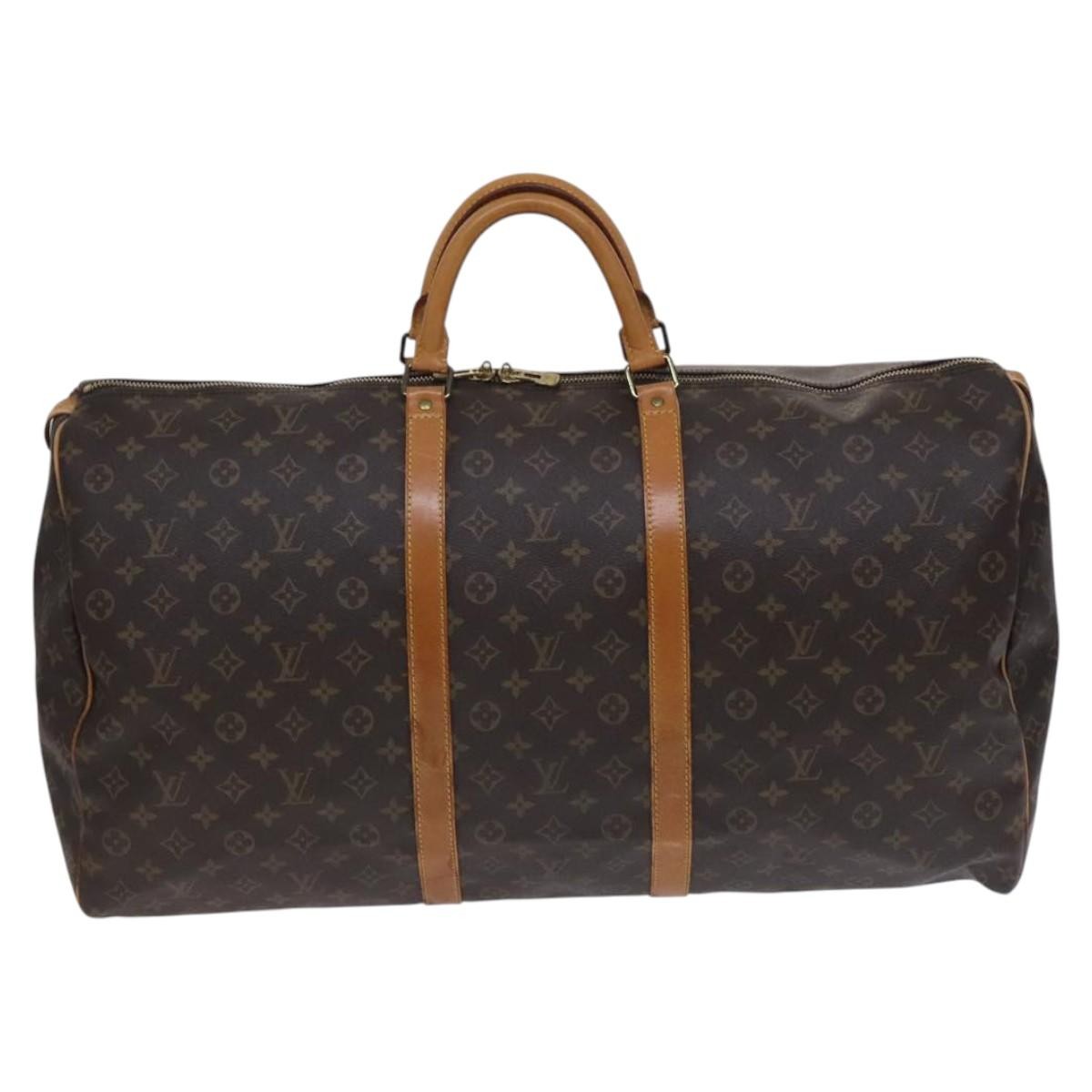 Louis Vuitton Keepall Monogram Canvas Brown Canvas Travel Bag Bag (Pre-Owned)