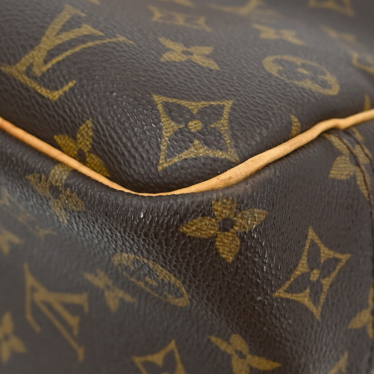Louis Vuitton Deauville Monogram Canvas Brown Canvas Handbag (Pre-Owned)