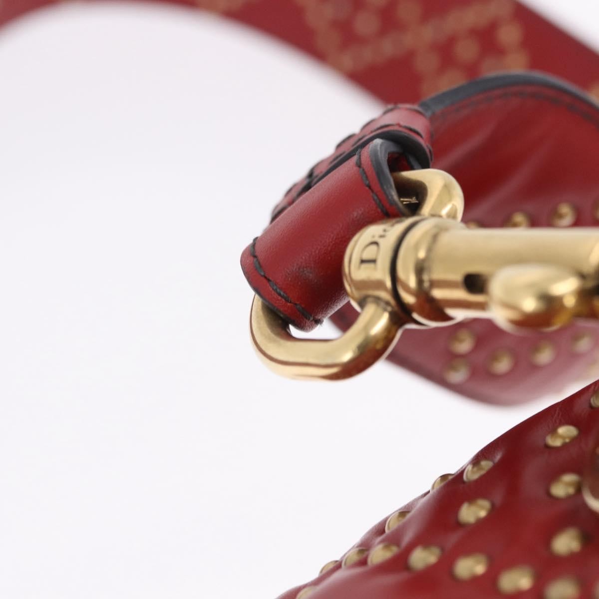 Christian Dior Lady Dior Red Leather Handbag (Pre-Owned)