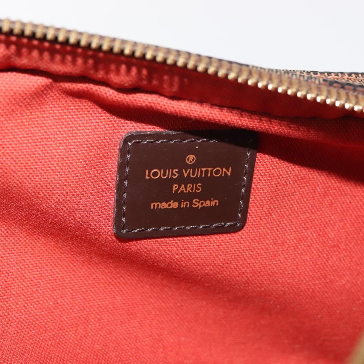 Louis Vuitton Geronimos Waist Damier Ebene Brown Canvas Shoulder Bag Bag (Pre-Owned)