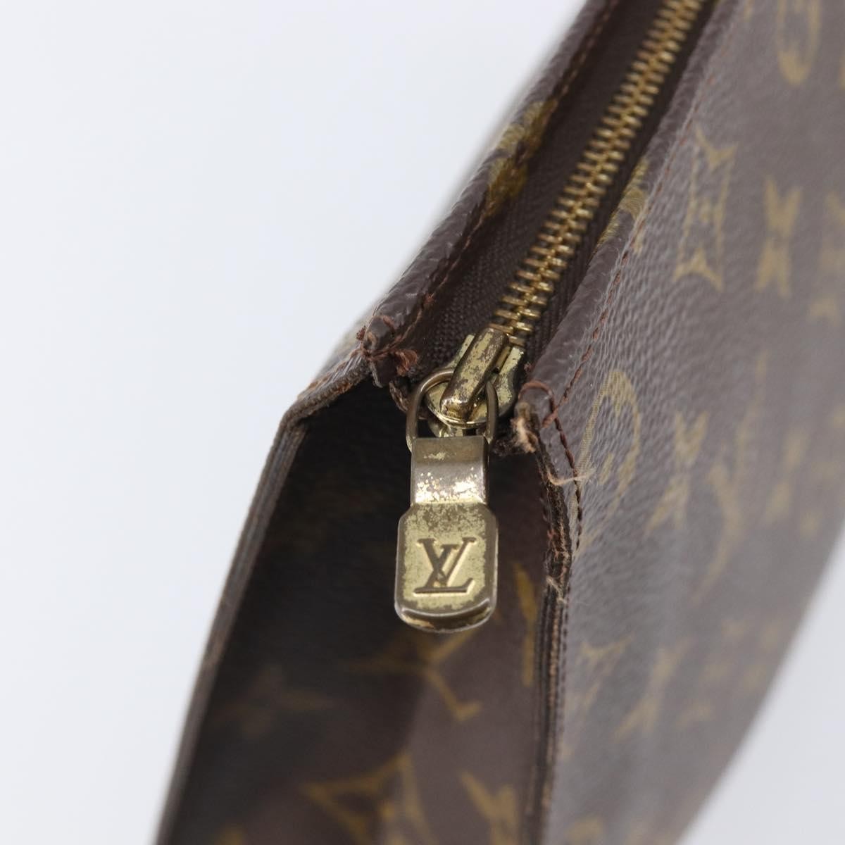 Louis Vuitton Toiletry Pouch Monogram Canvas Brown Canvas Clutche & Pouche Bag (Pre-Owned)